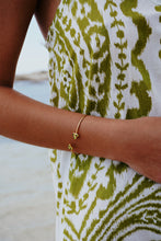 Load image into Gallery viewer, Gold Plated Peridot Bangle
