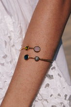 Load image into Gallery viewer, Gold Plated Multi Stone Bangle
