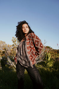 Khadi Block Print Jacket