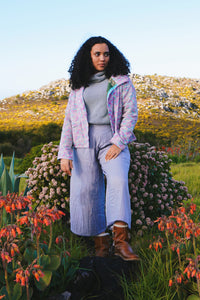 Cotton Haze Pants: Cloudy Skies