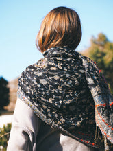 Load image into Gallery viewer, Handstitch Scarf: Black
