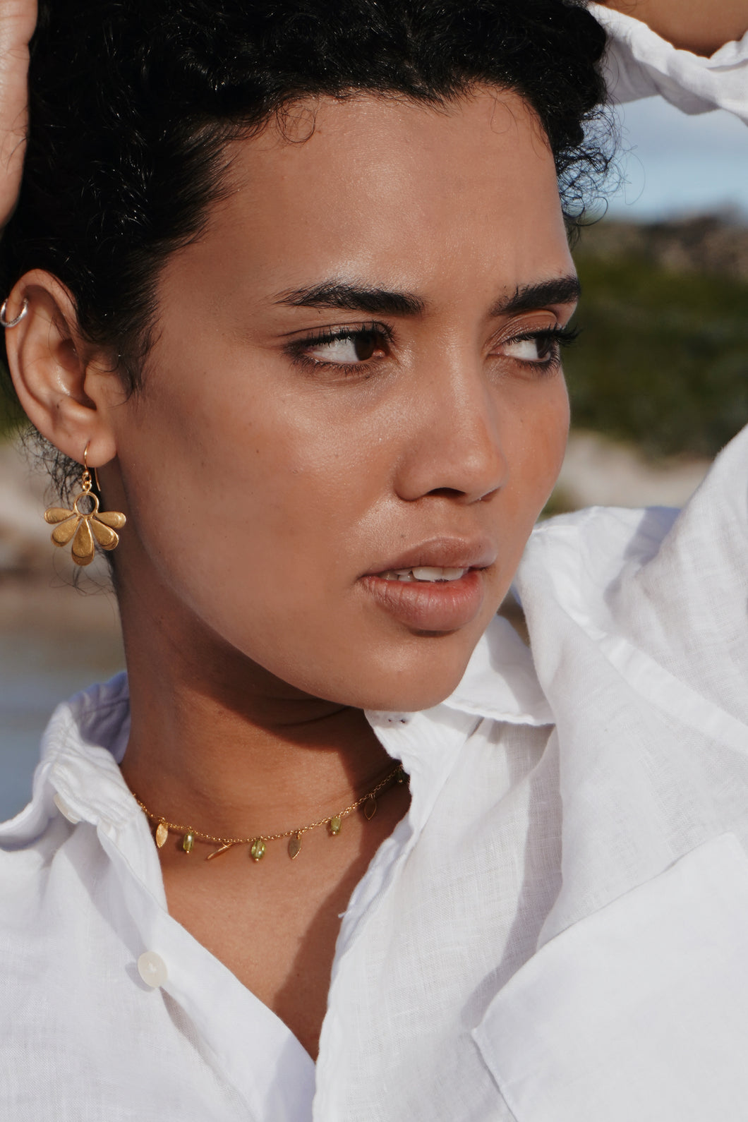 Gold Plated Peridot Necklace