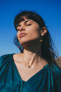 Gold Plated Multi Stone Necklace