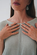 Load image into Gallery viewer, Sterling Silver Prehnite  Ring
