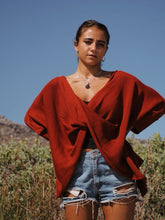Load image into Gallery viewer, Cross Knit: Merlot
