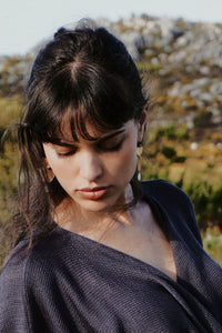 Cross Knit: Deep Blue