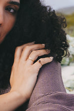 Load image into Gallery viewer, Brass Garnet Ring
