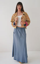 Load image into Gallery viewer, Linen Skirt: Blue Lavender
