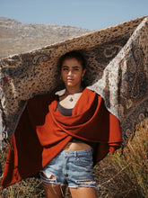 Load image into Gallery viewer, Handstitch Scarf: Black

