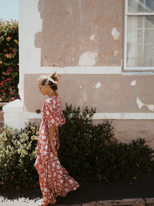 Wrap Dress: Cherry Red