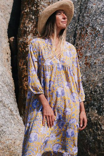 chinese dress ladies Paisley Print Boho Holiday Ruffle Tiered Maxi Dress – The Perfect Touch SA main image 0