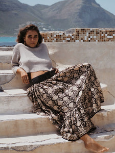 Full Swing Skirt: Black and Stone