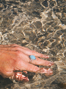 Sterling Silver Chalcedony Ring