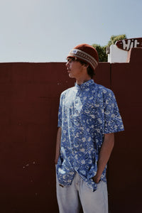 Chinese Collar Shirt: Surfs Up