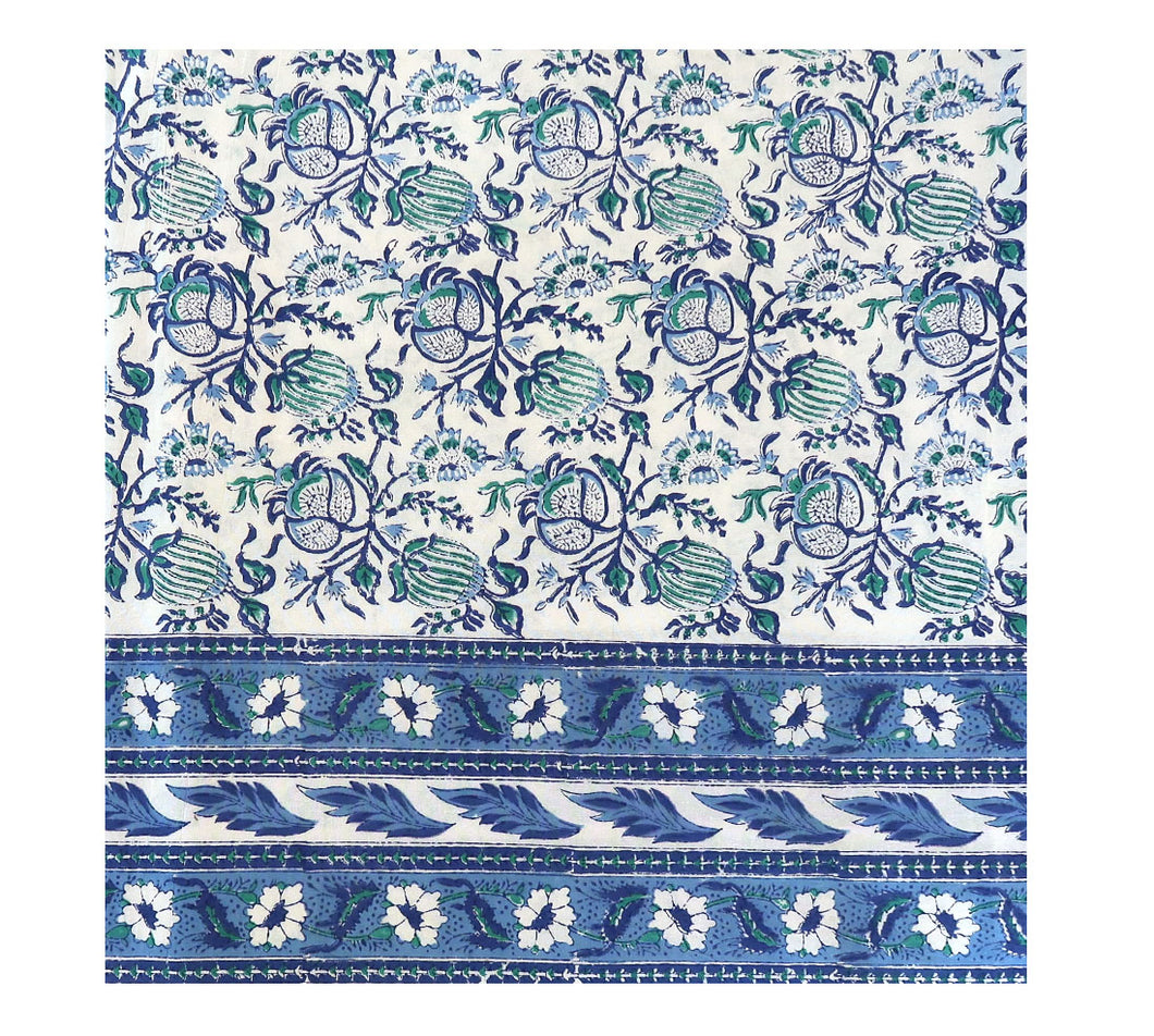 Block Print Bed Cover