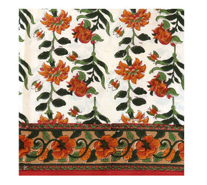 Block Print Bed Cover