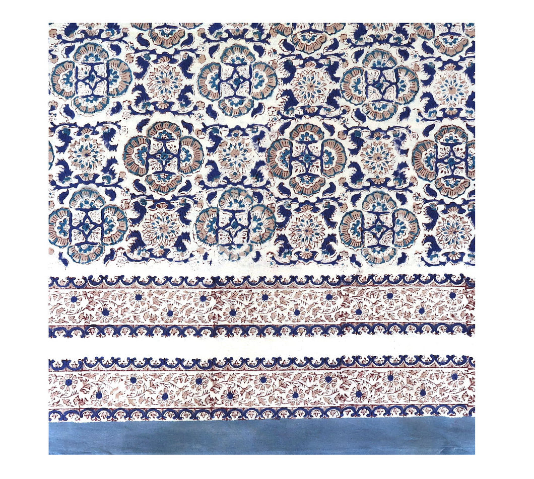 Block Print Bed Cover