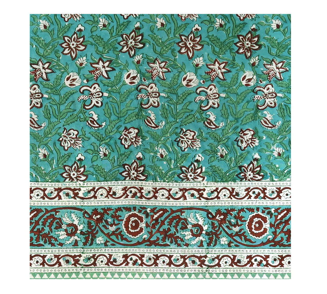 Block Print Bed Cover