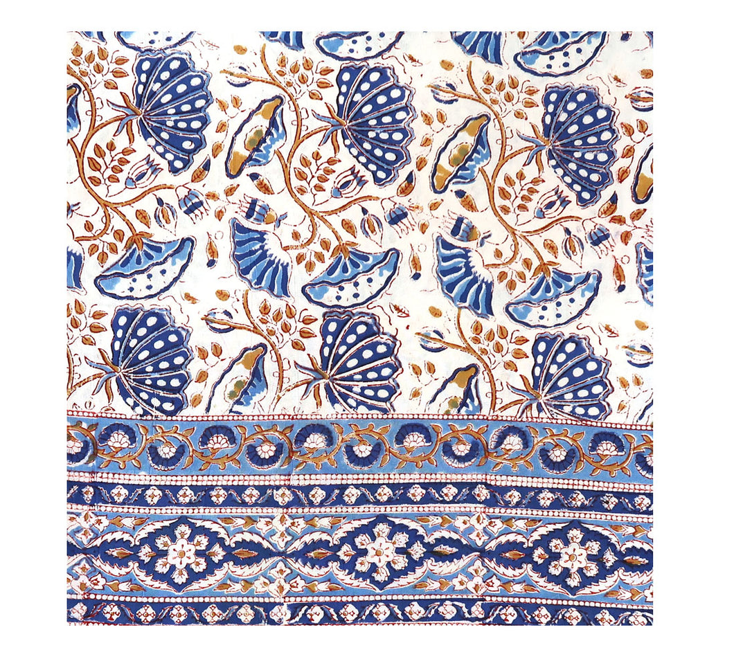 Block Print Bed Cover