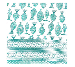 Block Print Bed Cover
