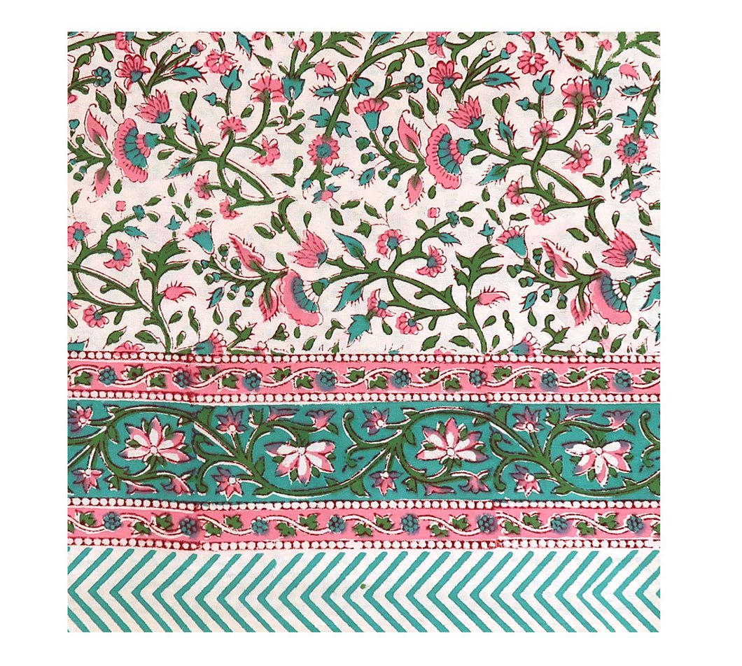 Block Print Table Cloth /  Bed Cover