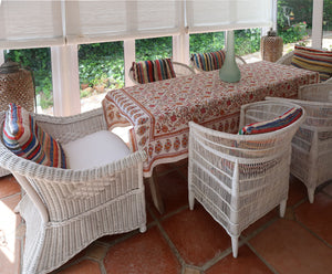 Block Print Table Cloth /  Bed Cover