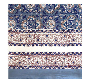 Block Print Table Cloth /  Bed Cover