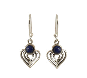 Sterling Silver Lapiz Lazuli Earrings