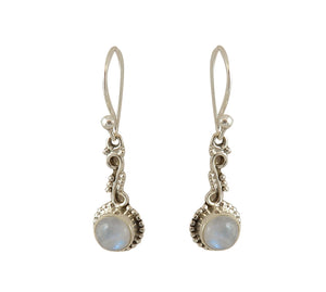 Sterling Silver Moonstone Earrings