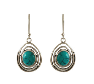 Sterling Silver Turquoise Earrings