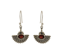 Load image into Gallery viewer, Sterling Silver Garnet Earrings
