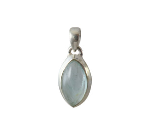 Sterling Silver Aquamarine Pendant