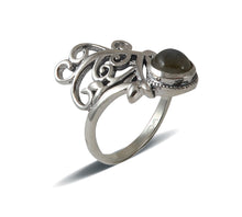 Load image into Gallery viewer, Sterling Silver Labradorite Ring
