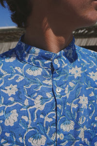 Chinese Collar Shirt: Surfs Up