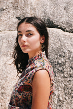 Load image into Gallery viewer, Brass Flamingo Earring

