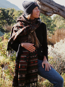 Winter Shawl: Earthy Geometrics