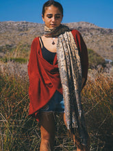 Load image into Gallery viewer, Handstitch Scarf: Black
