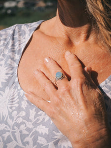 Sterling Silver Chalcedony Ring