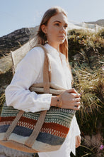 Load image into Gallery viewer, Jute Bag: Earth Tones
