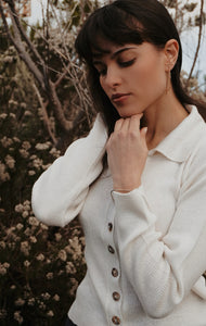 Bamboo Cardigan: Cream