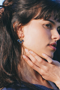 Gold Plated Iolite Earring