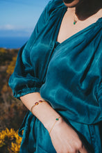 Load image into Gallery viewer, Gold Plated Green Onyx Bracelet
