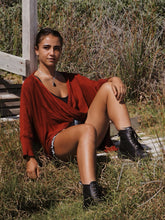 Load image into Gallery viewer, Cross Knit: Merlot
