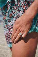 Load image into Gallery viewer, Gold Plated Chalcedony Ring
