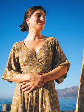 Load image into Gallery viewer, Wrap Dress: Gold

