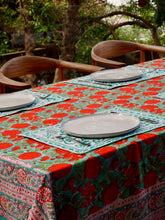 Load image into Gallery viewer, Block Print Table Cloth /  Bed Cover
