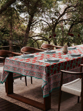 Load image into Gallery viewer, Block Print Table Cloth /  Bed Cover
