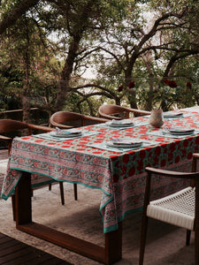 Block Print Table Cloth /  Bed Cover