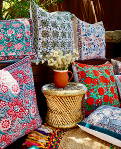 Block Print Cushion Cover
