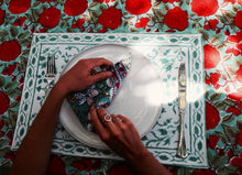 Load image into Gallery viewer, Block Print Table Cloth
